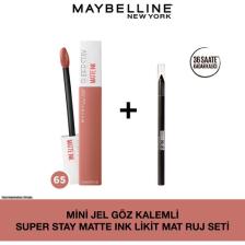Maybelline Mini Jel Göz Kalemli  Matte Ink Likit Mat Ruj Seti - 65 Seductress
