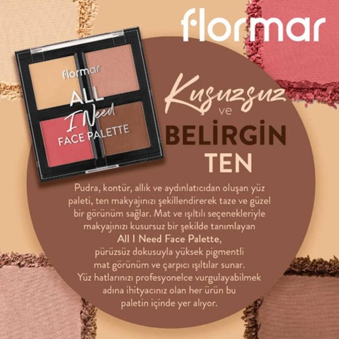 Flormar All I Need Face Palette 3,6g