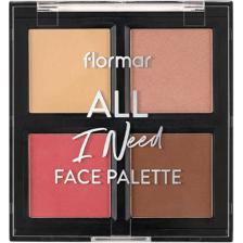 Flormar All I Need Face Palette 3,6g