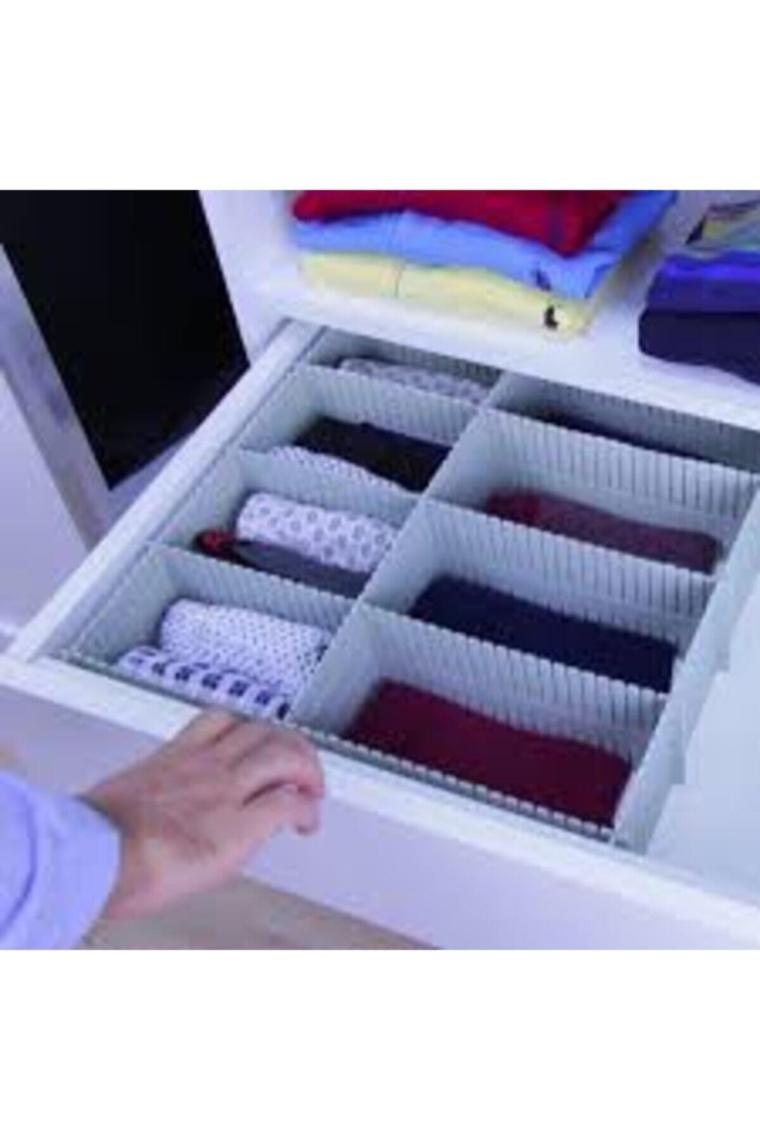 Decobella Çekmece Düzenleyici Ayarlanabilir Kesilebilir Takı Toka Çorap Organizeri Organizer FMA01000