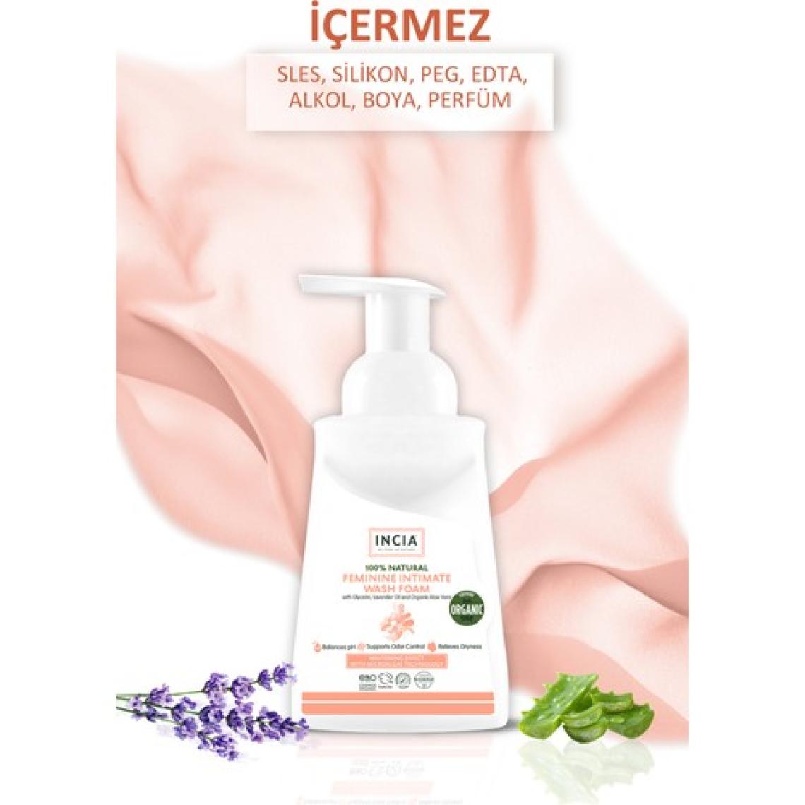 INCIA %100 Doğal Kadınlar İçin İntim Yıkama Köpüğü 200 ml