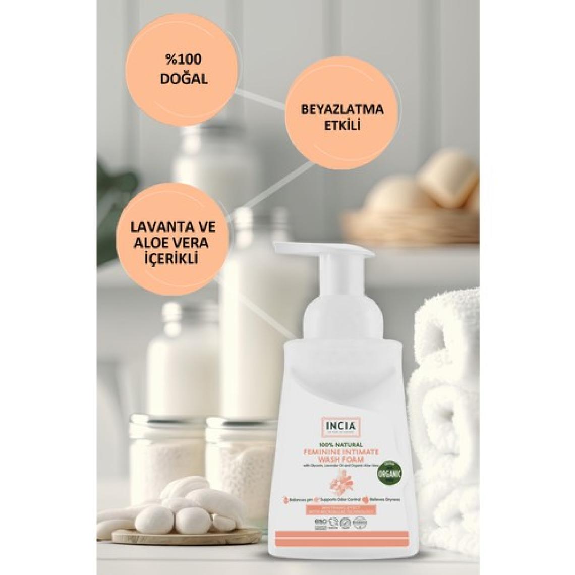 INCIA %100 Doğal Kadınlar İçin İntim Yıkama Köpüğü 200 ml
