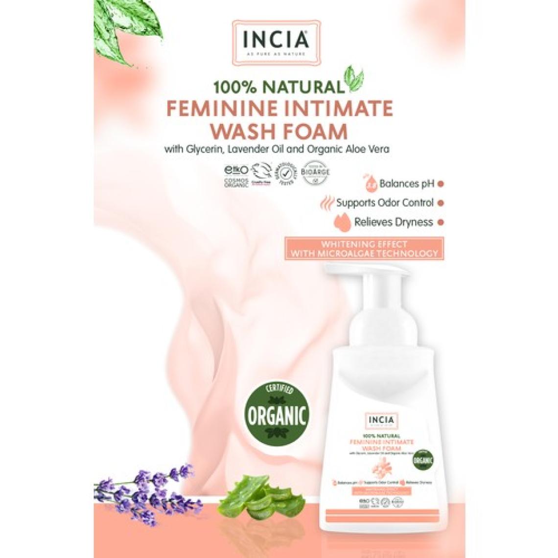 INCIA %100 Doğal Kadınlar İçin İntim Yıkama Köpüğü 200 ml