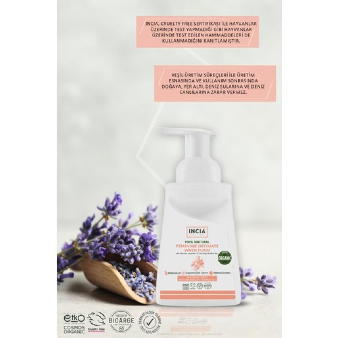 INCIA %100 Doğal Kadınlar İçin İntim Yıkama Köpüğü 200 ml