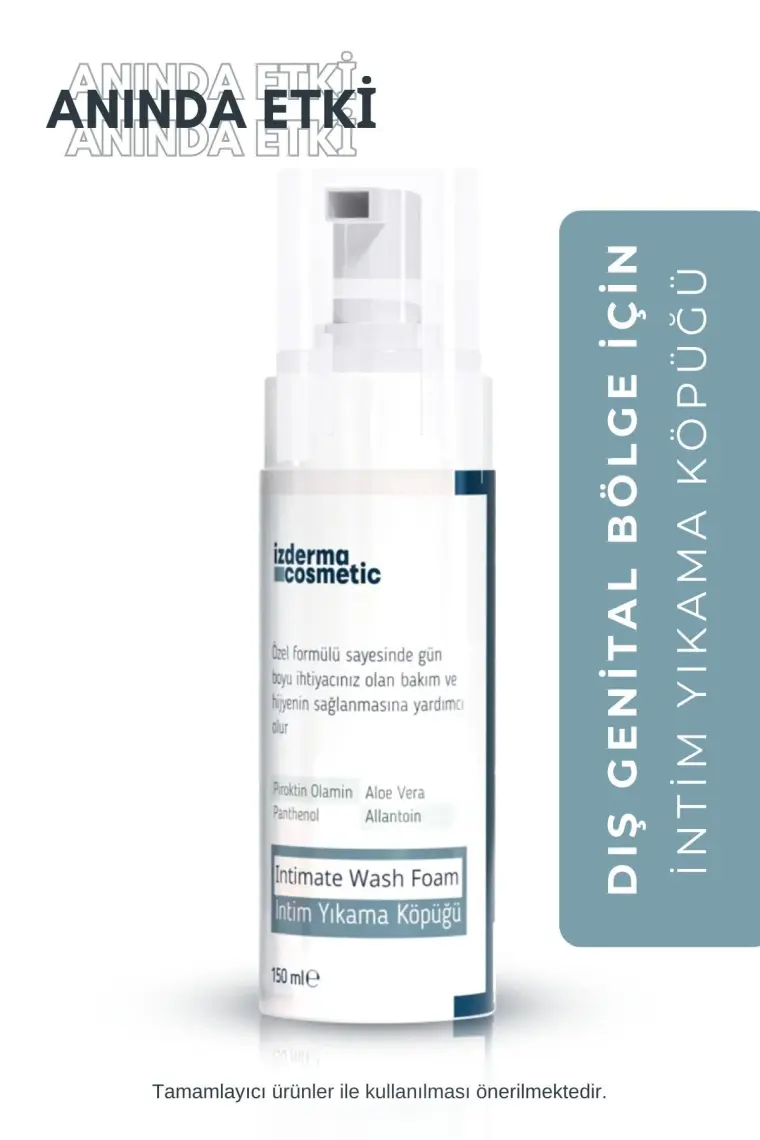 izderma İntim Bakım Kremi 150 ml ve İntim Yıkama Köpüğü 150 ml