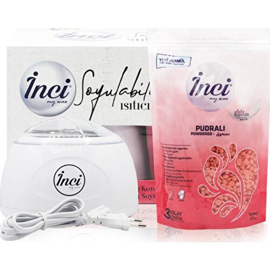 İnci Ağda Pratik Ağda Isıtıcı + 200 gr Pudralı İnci Ağda