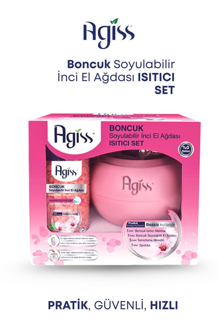 Agiss s Boncuk Soyulabilir İnci El Ağdası Isıtıcı Set
