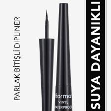Suya Dayanıklı Parlak Dipliner (SİYAH) - Waterproof Dipliner - 001 Black - 8690604536498