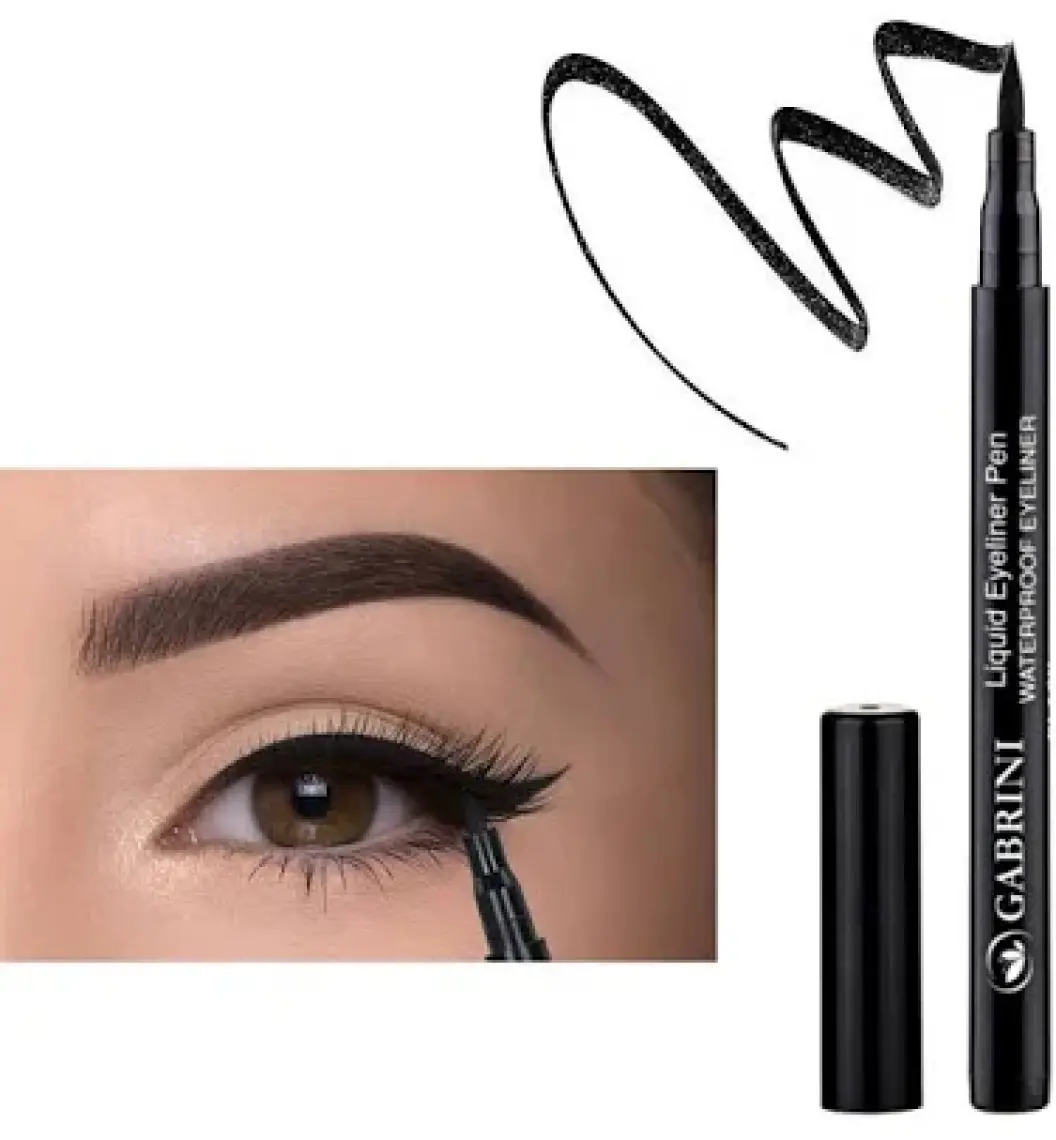 Gabrini Kalem Dipliner Black Waterproof Liquid Eyeliner Pen