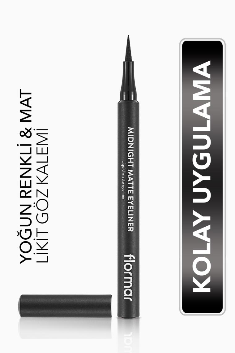 Flormar Midnight Matte Black Eyeliner