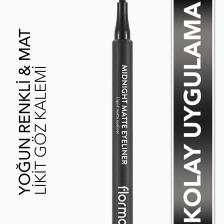Flormar Midnight Matte Black Eyeliner