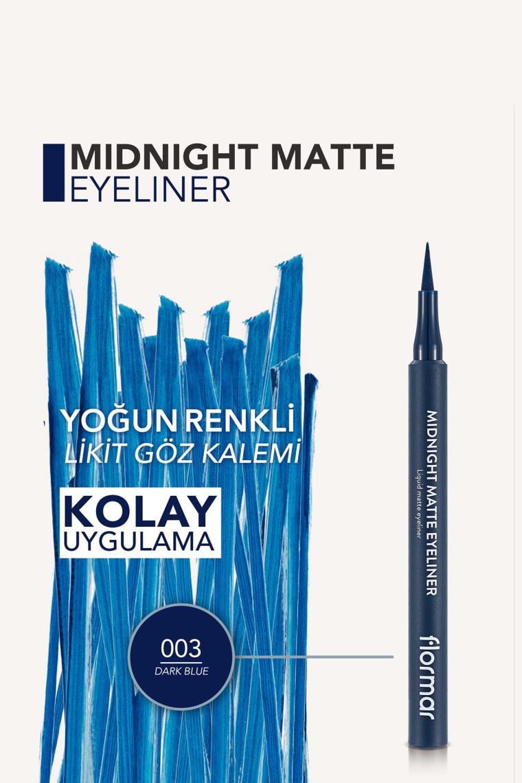 Flormar Midnight Matte Green Eyeliner