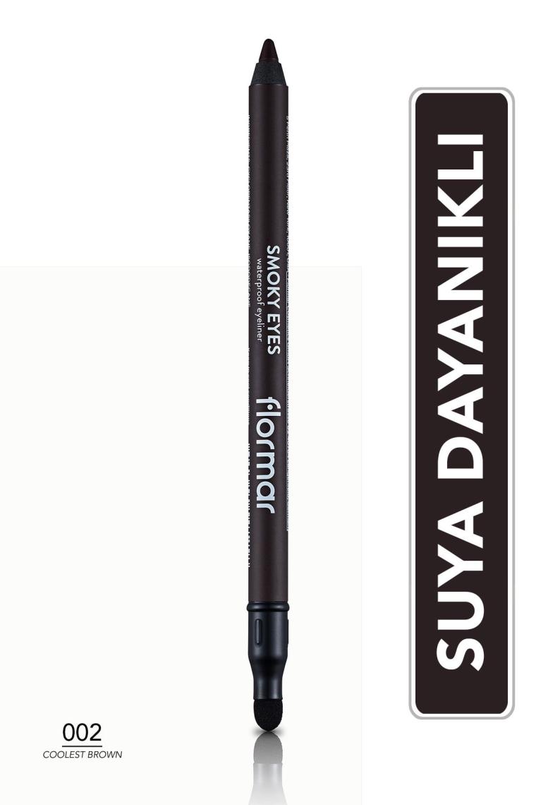 Smokey Göz Kalemi (KAHVE) - Smoky Eyes Waterproof Eyeliner - 002 Coolest Brown - 8690604547258