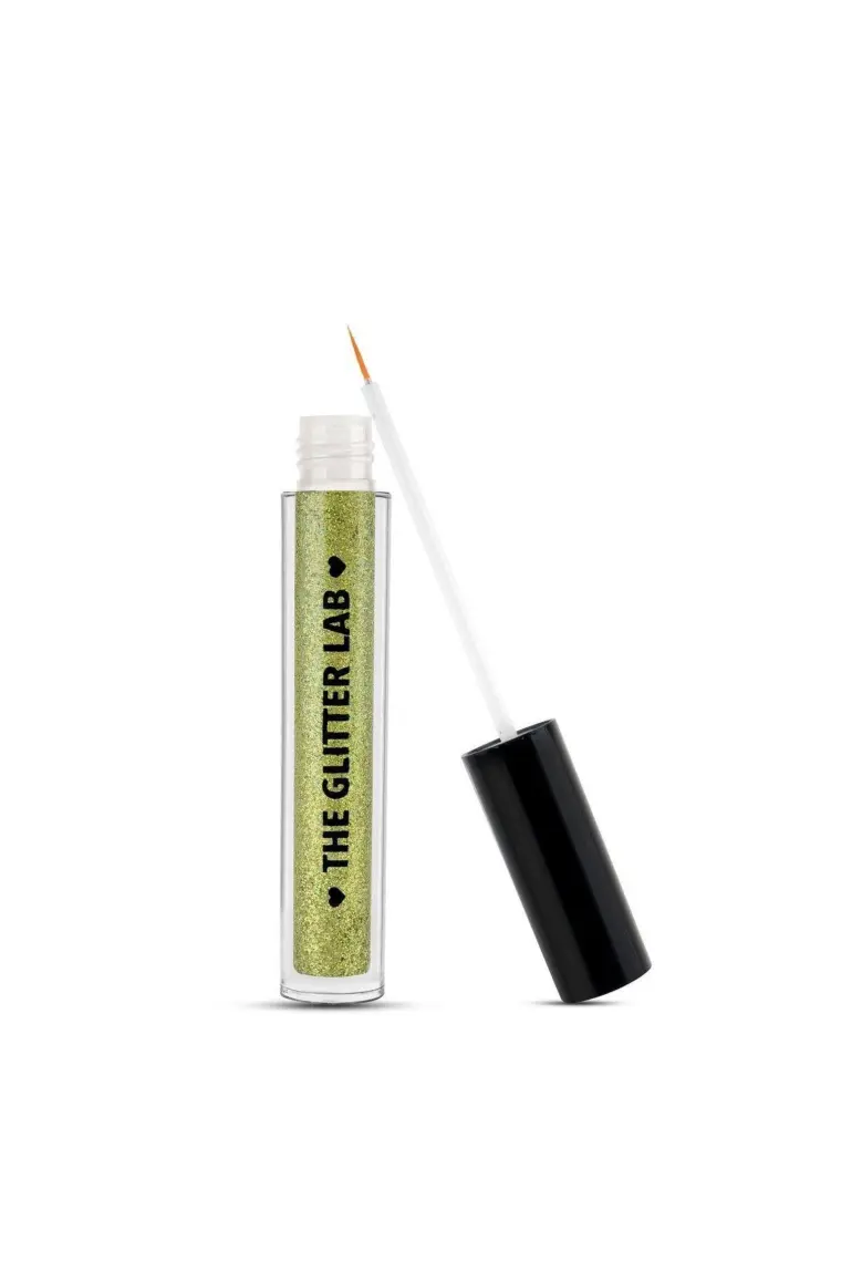 The Glitter Lab Simli Likit Eyeliner - Dazzling Liner - Shameless Pistachio