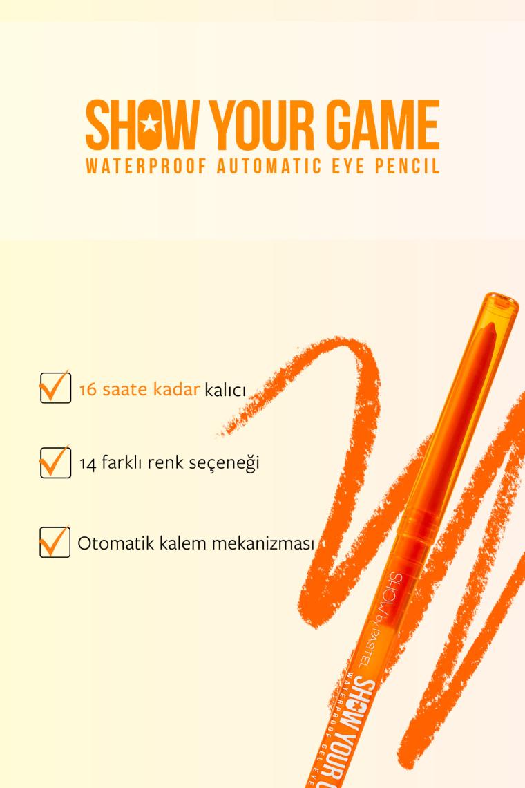 Show Your Game Waterproof Gel Eye Pencil - Jel Göz Kalemi 407