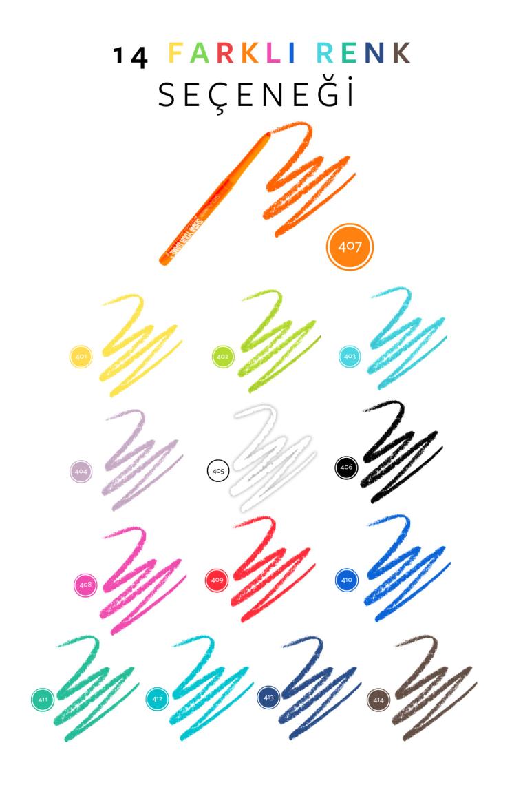 Show Your Game Waterproof Gel Eye Pencil - Jel Göz Kalemi 407