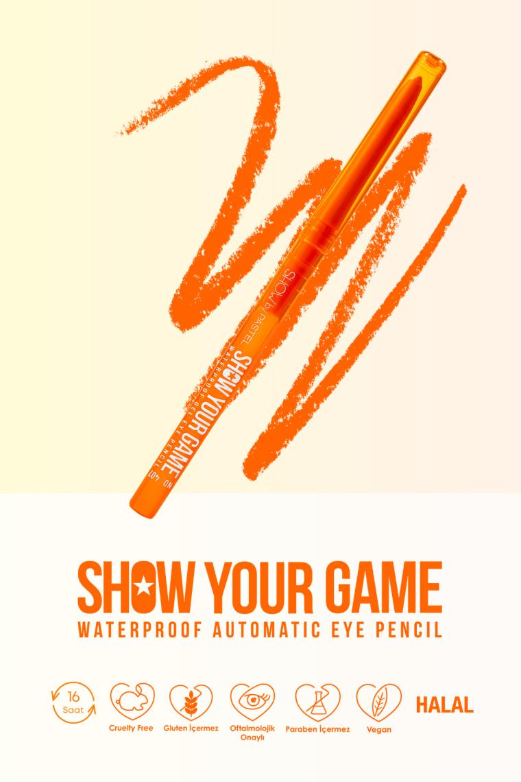 Show Your Game Waterproof Gel Eye Pencil - Jel Göz Kalemi 407