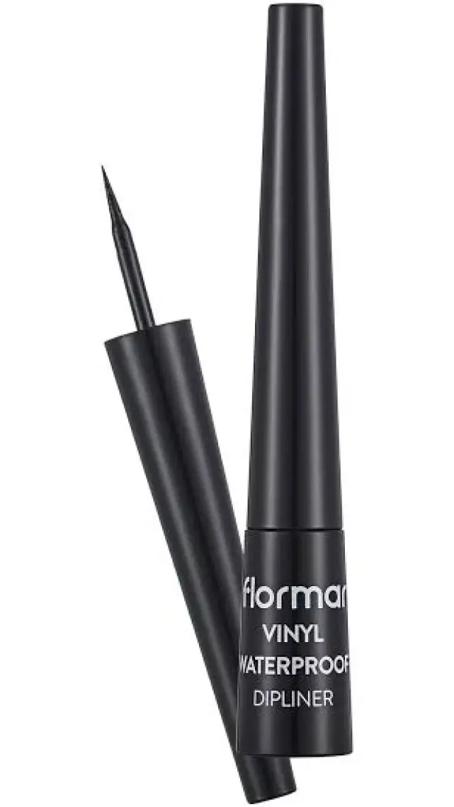 Vinyl Yoğun Renk Veren Suya Dayanıklı Parlak Eyeliner (001 Black) 8690604536498