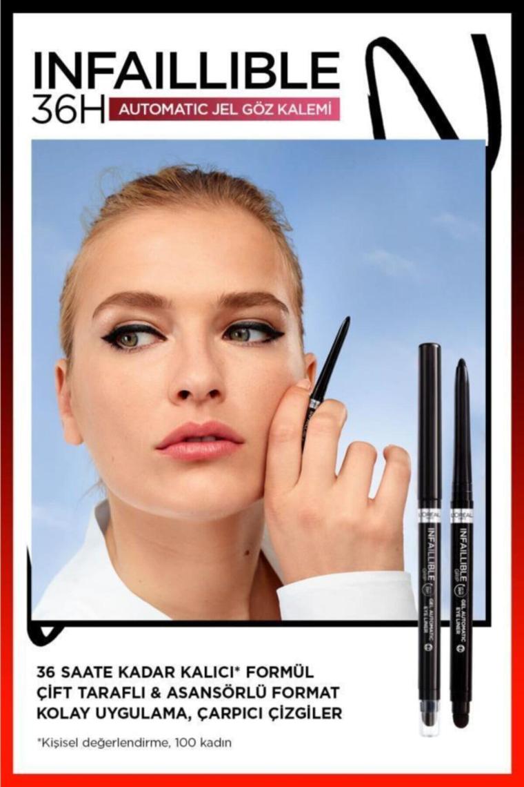 Loreal Paris Infaillible Automatic Jel Göz Kalemi Yoğun Siyah