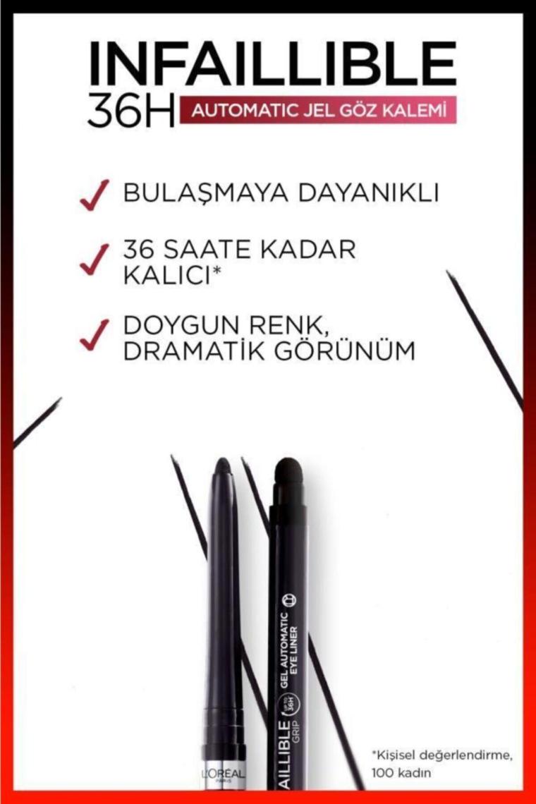 Loreal Paris Infaillible Automatic Jel Göz Kalemi Yoğun Siyah