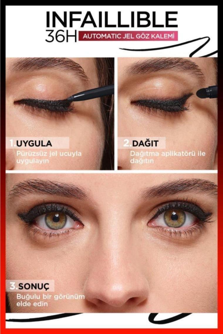Loreal Paris Infaillible Automatic Jel Göz Kalemi Yoğun Siyah