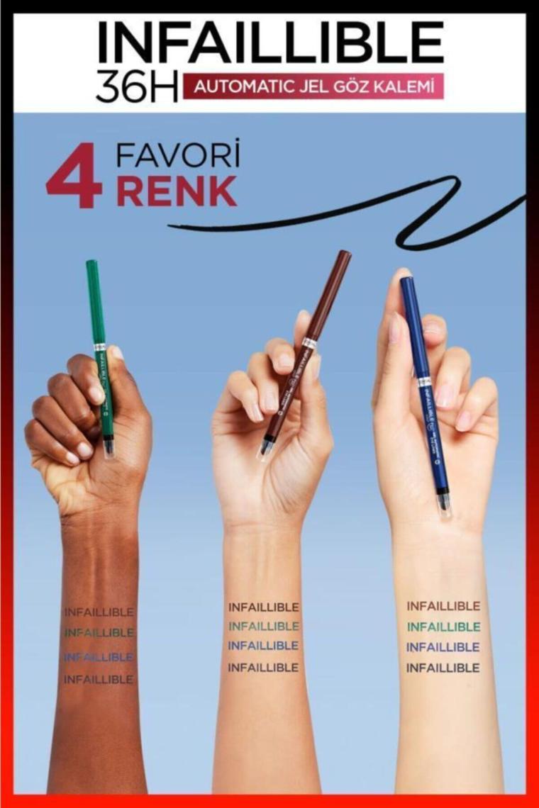 Loreal Paris Infaillible Automatic Jel Göz Kalemi Yoğun Siyah