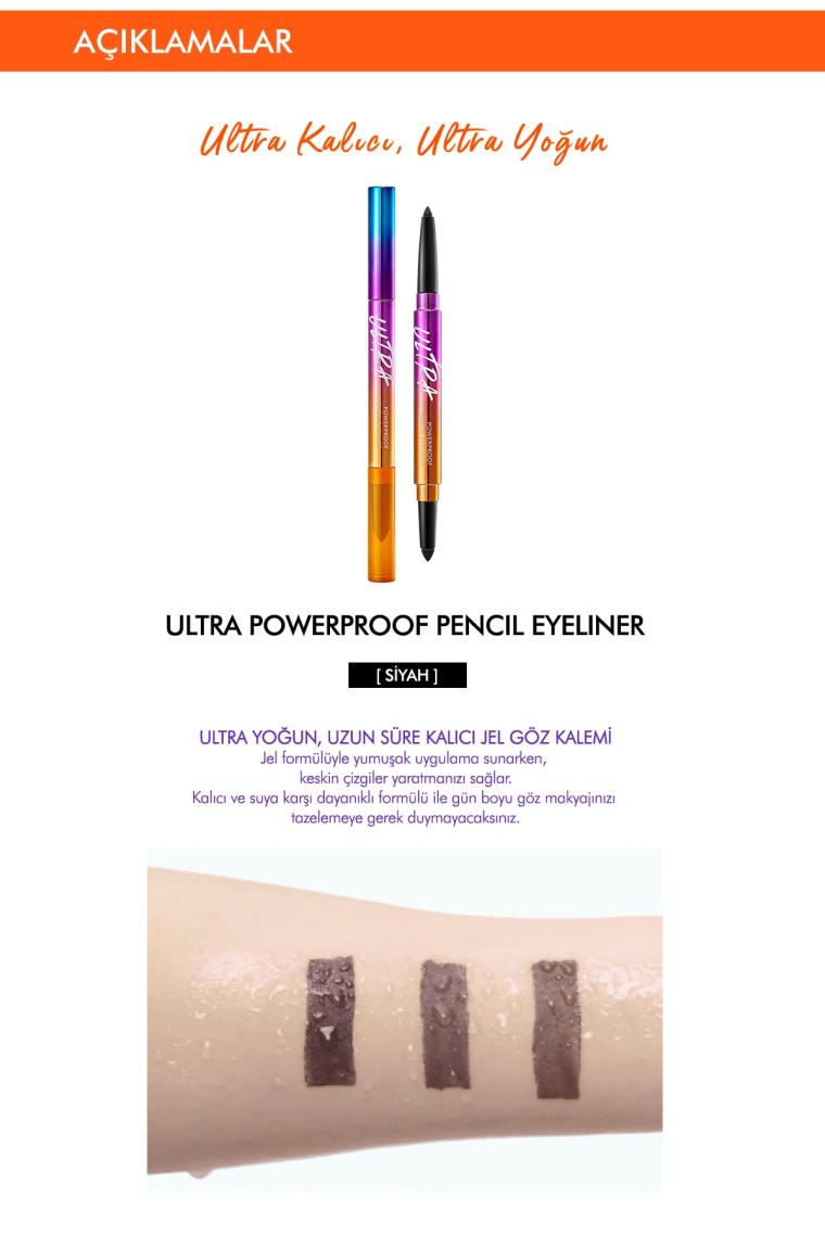 Missha Ultra Powerproof Pencil Black Göz Kalemi