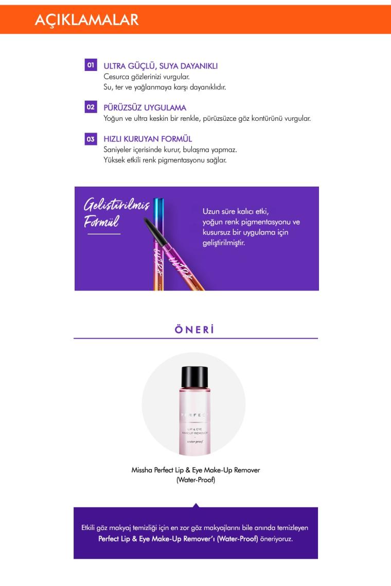 Missha Ultra Powerproof Pencil Black Göz Kalemi