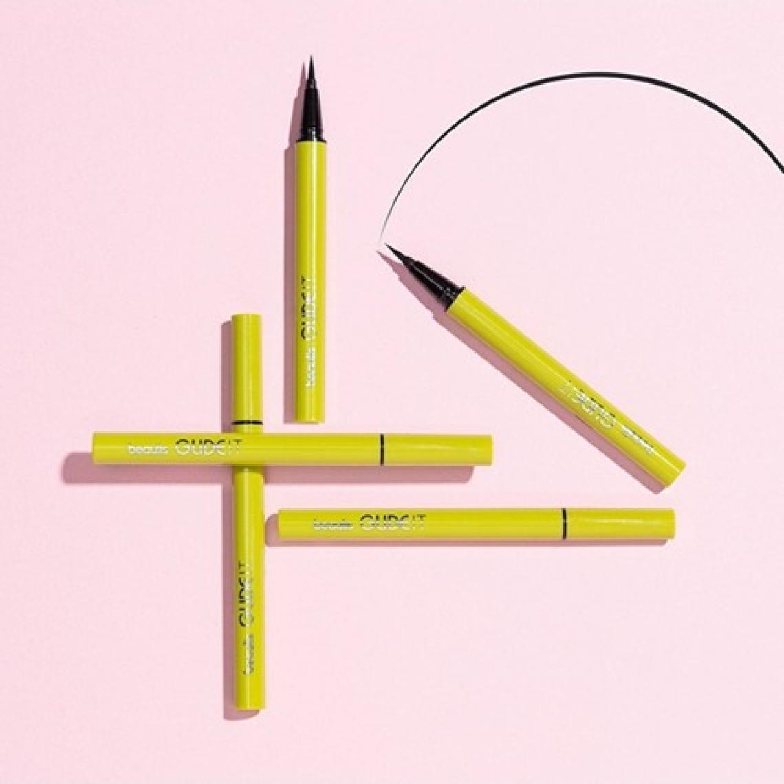 Beaulis Glide It Fırça Uçlu Kalem Eyeliner - Kolay Uygulama, Siyah, 1 Adet, Uzun Süre Kalıcı