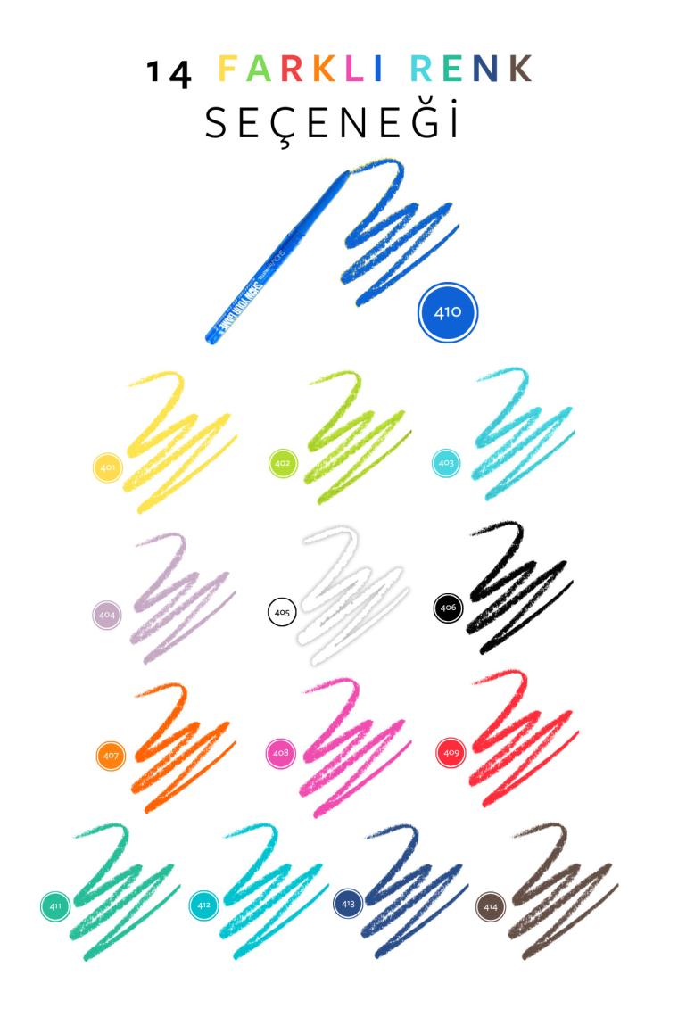 Show Your Game Waterproof Gel Eye Pencil - Jel Göz Kalemi 410