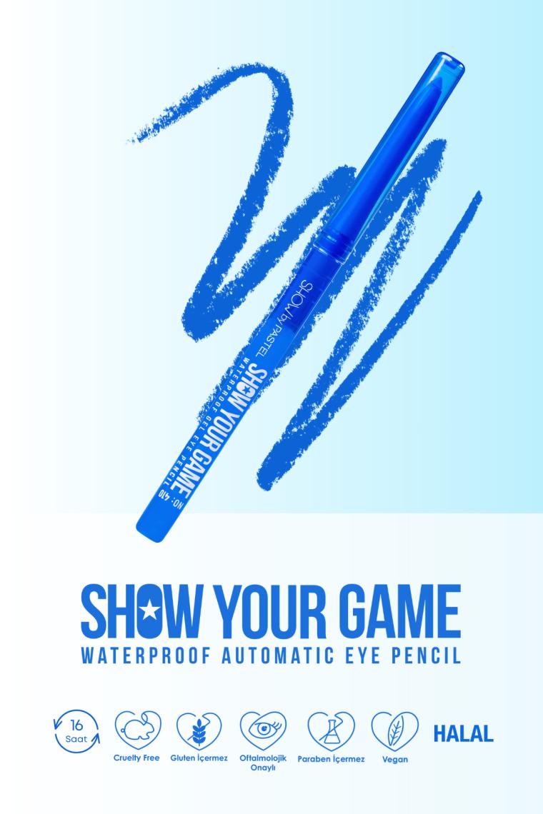 Show Your Game Waterproof Gel Eye Pencil - Jel Göz Kalemi 410