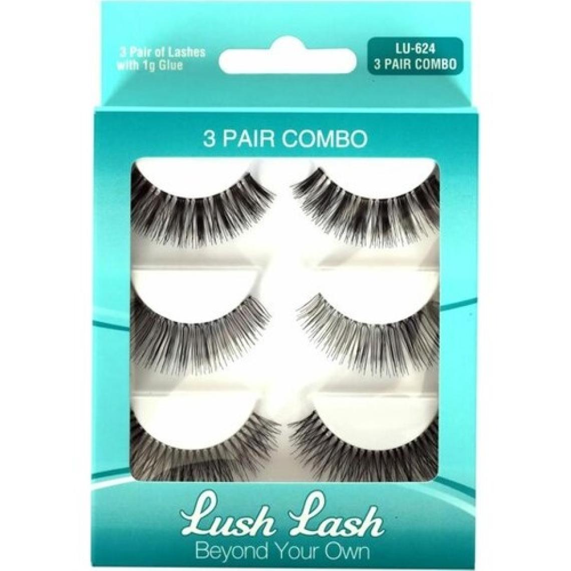 Lush Lash Takma Kirpik, 3 Pair Combo 3 Çift Takma Kirpik Lu-624