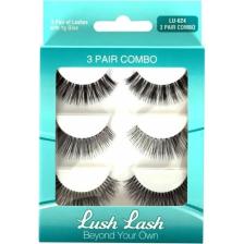 Lush Lash Takma Kirpik, 3 Pair Combo 3 Çift Takma Kirpik Lu-624