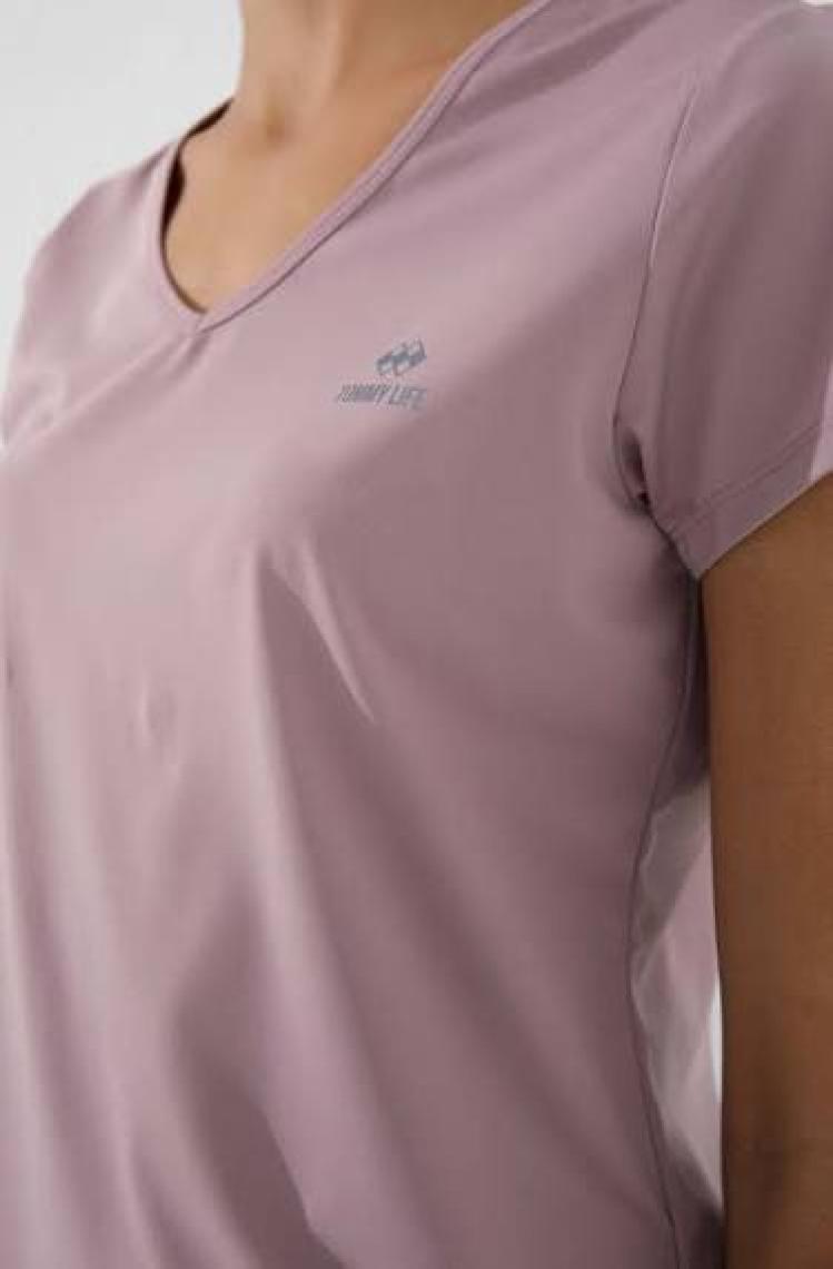 Beyaz Basic Kısa Kol Standart Kalıp V Yaka Kadın T-Shirt - 97145