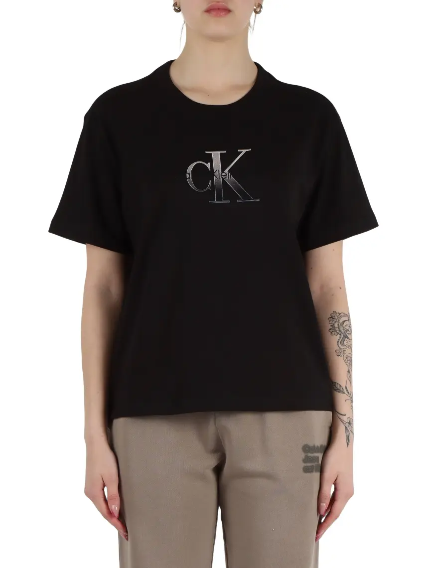 Calvin Klein Embroıdered Monologo Tee