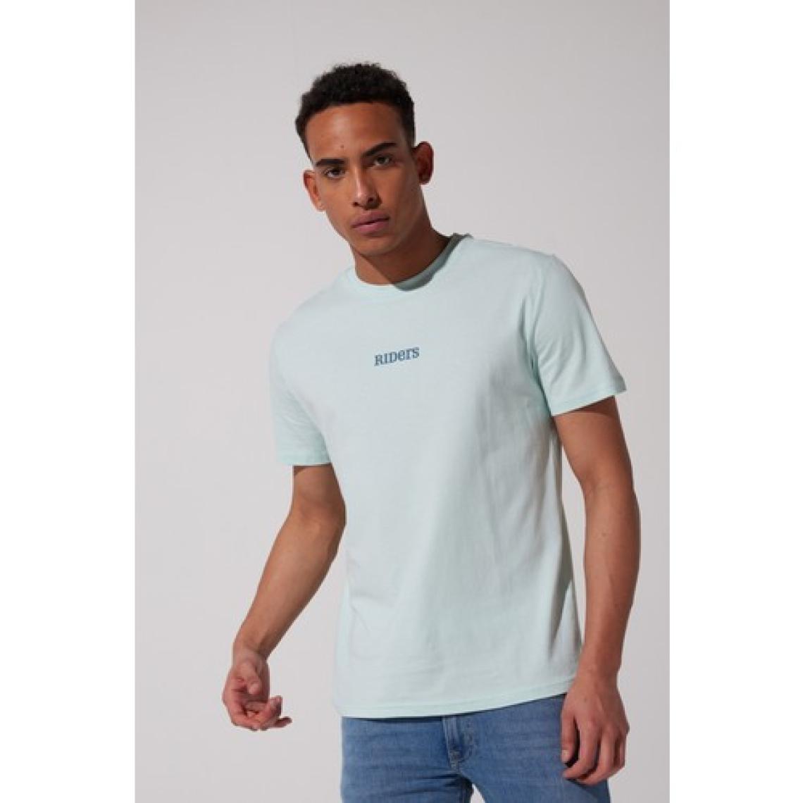 Riders By Lee Riders By Lee Loose Fit %100 Pamuk Bisiklet Yaka Mint Yeşili Tişört