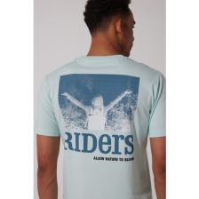 Riders By Lee Riders By Lee Loose Fit %100 Pamuk Bisiklet Yaka Mint Yeşili Tişört