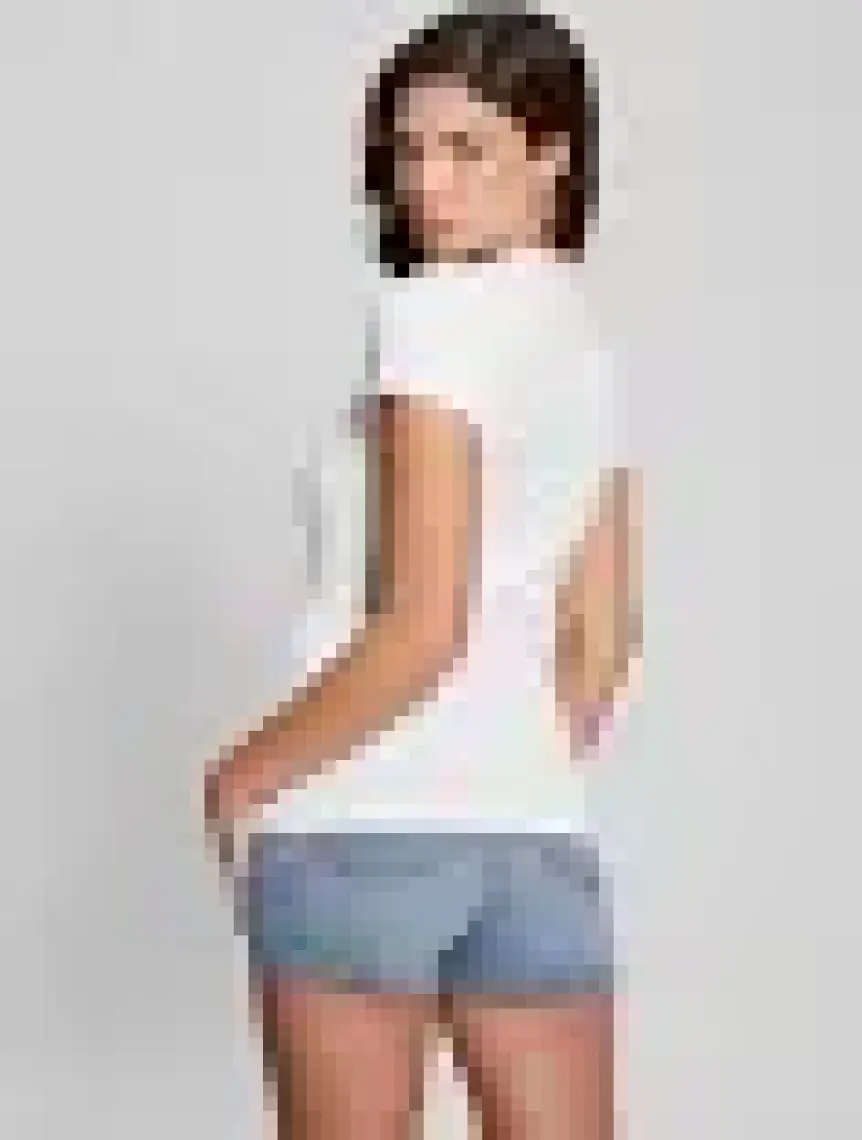 Guess Ss Cn 4g Logo Pamuklu Slim Fit T Shirt W4GI29J1314 Kadın T Shirt W4GI29 J1314 G011