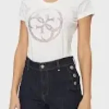 Guess Ss Cn 4g Logo Pamuklu Slim Fit T Shirt W4GI29J1314 Kadın T Shirt W4GI29 J1314 G011