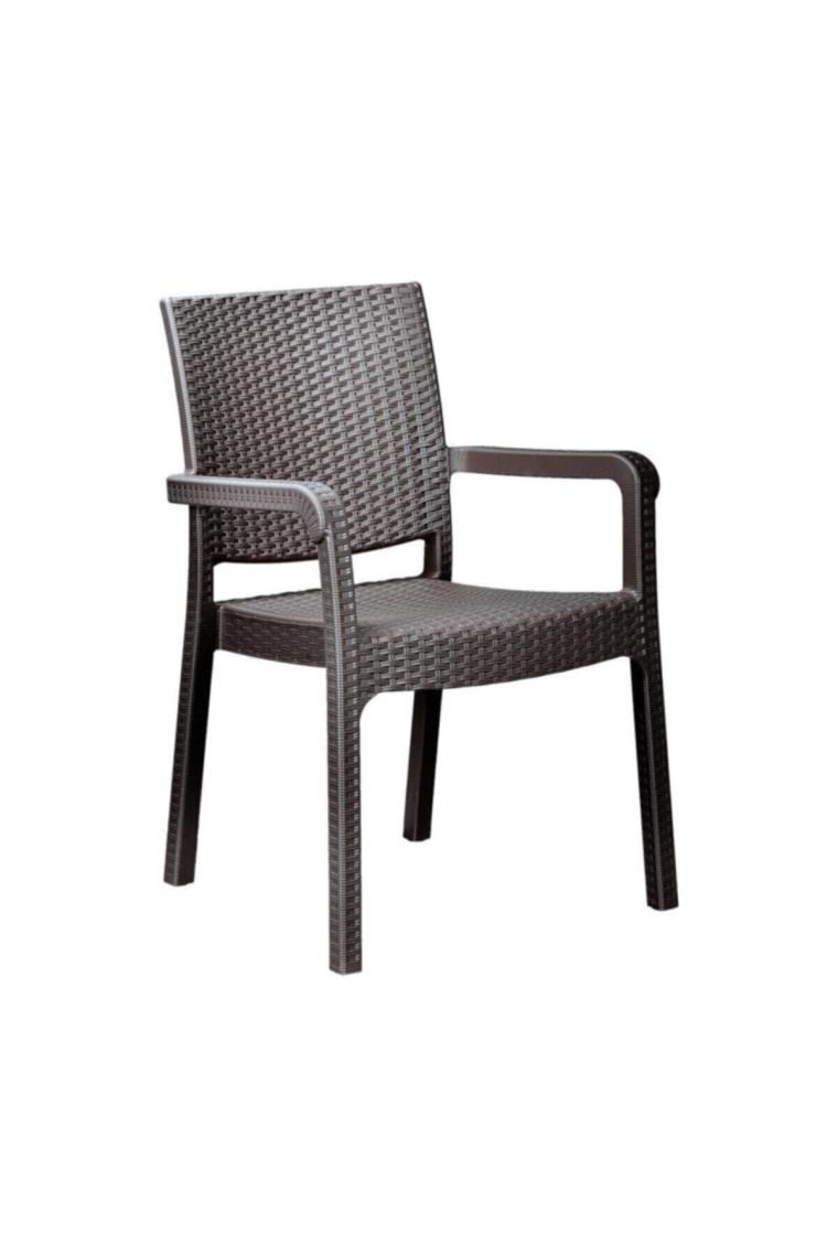 Troya Rattan Koltuk Kahverengi | 6'lı Set