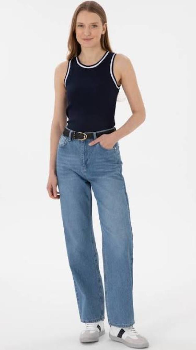 U.S. Polo Assn. Kadın Lacivert Tişört 50305857-VR033