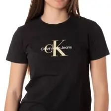 Calvin Klein Jeans Bisiklet Yaka Baskılı Siyah Kadın T-Shirt J20J223272BEH