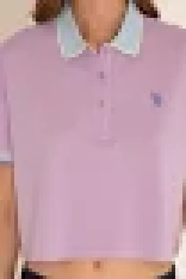 U.S. Polo Assn. Kadın Lila Tişört 50285879-VR034