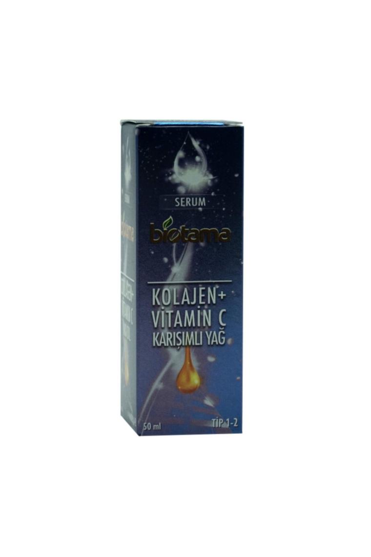 Serum Kolajen + Vitamin C Karışımlı Yağ 50 Ml