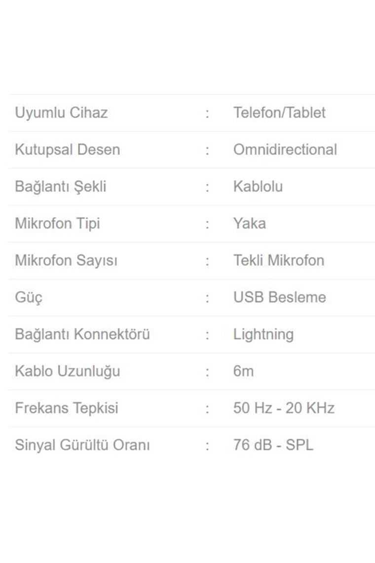 By-m2 Lisanslı Iphone Uyumlu Yaka Mikrofonu