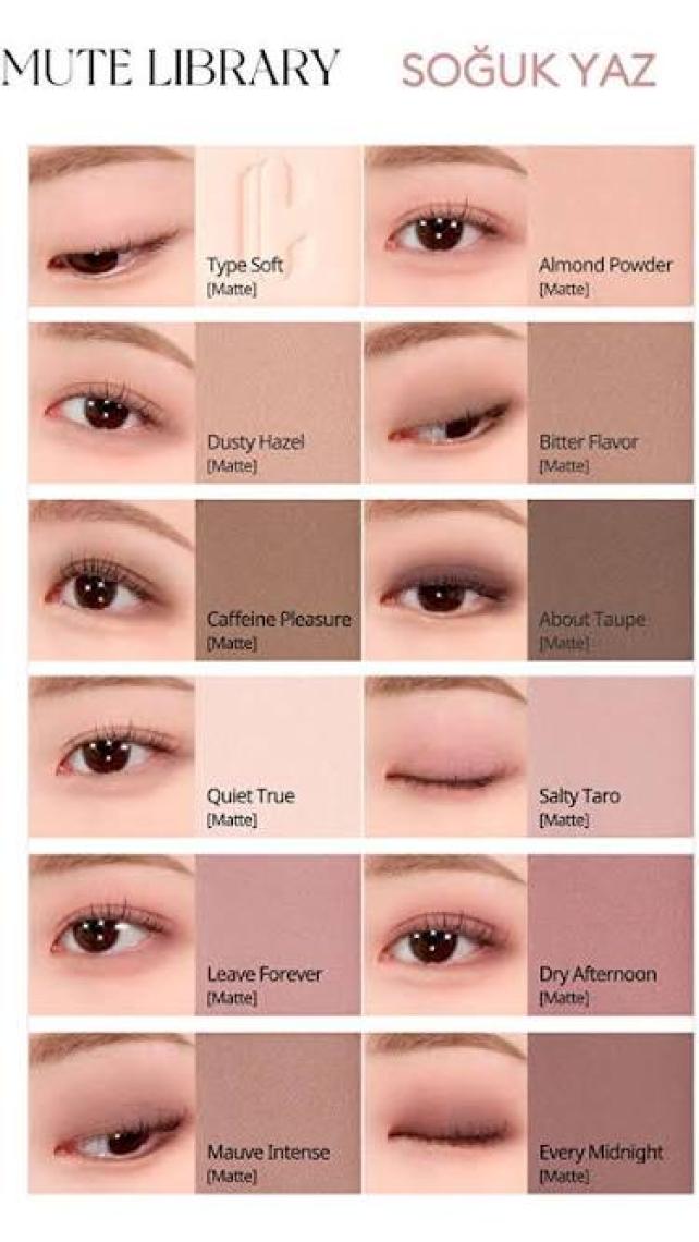 Clio Hafif Dokulu Yoğun Renklere Sahip Göz Farı Paleti CLIO Pro Eye Palette Air (03 Mute Library)