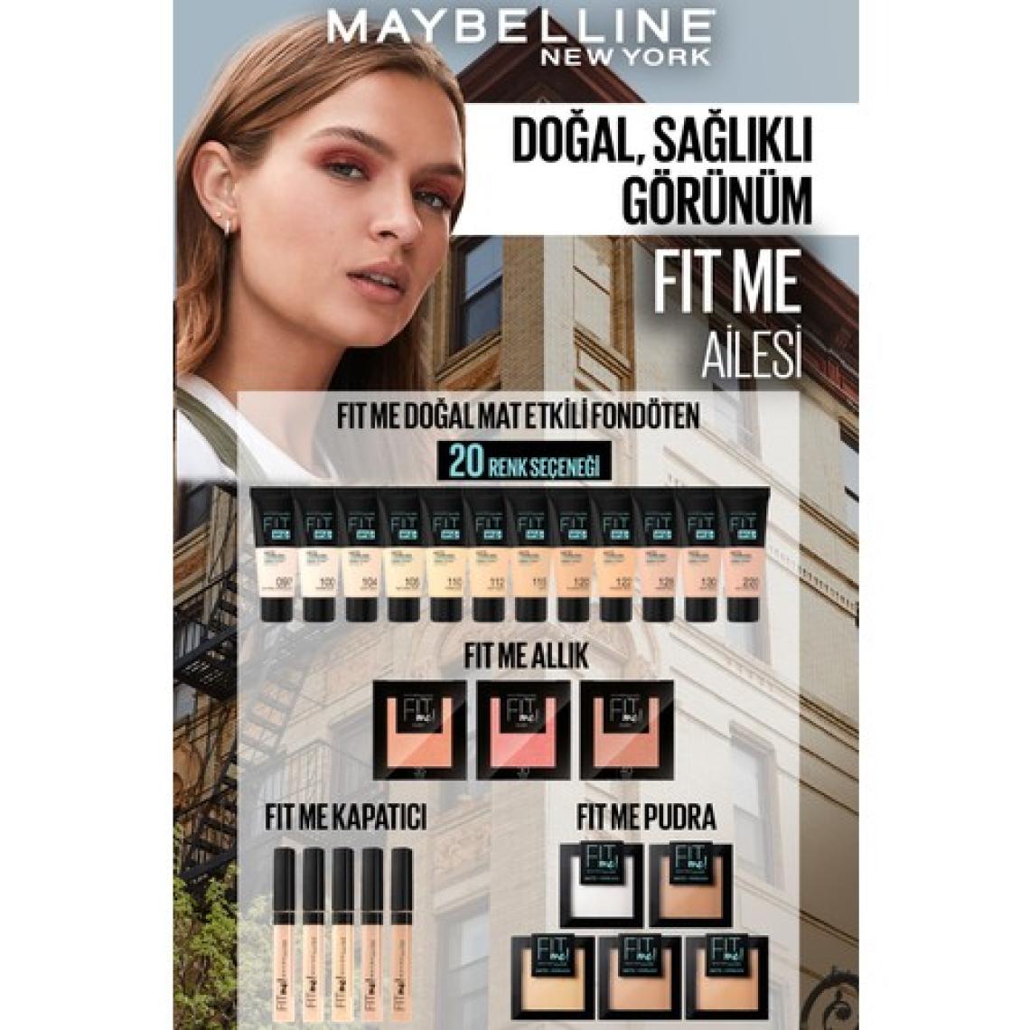 Maybelline Fit Me Matte + Poreless 100 Warm Ivory Fondöten