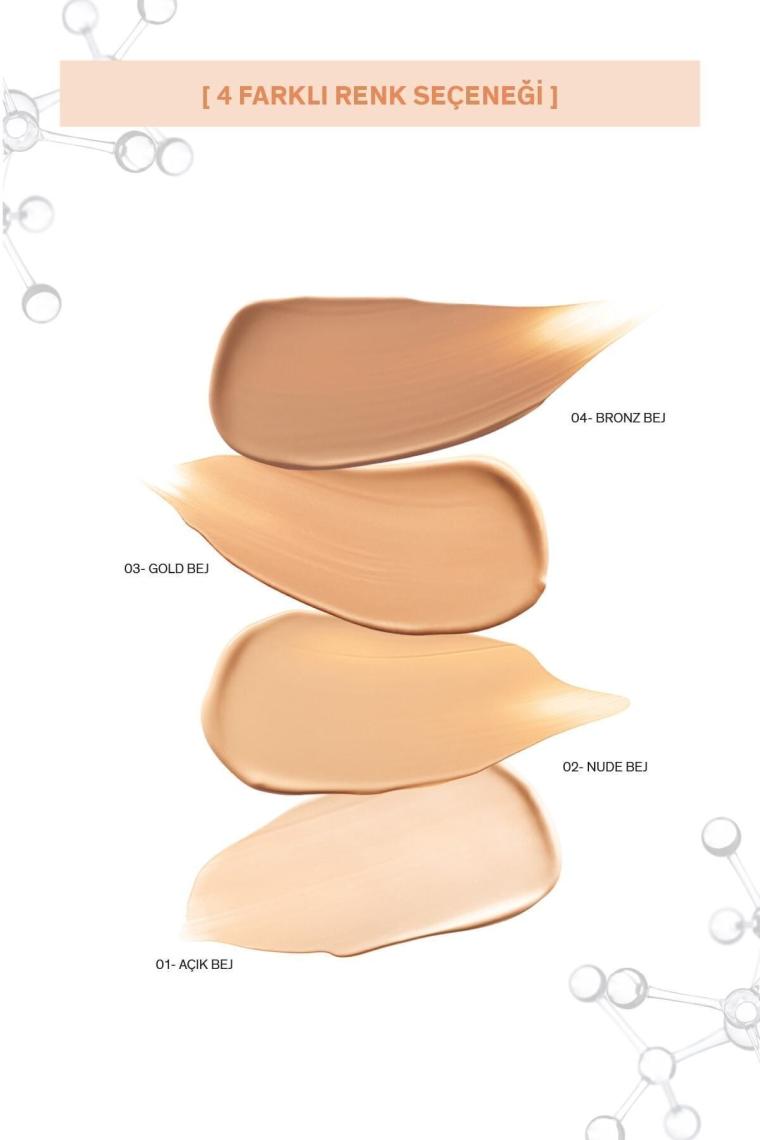 Teint Perfect Nude Beige / 2 Mükemmel Cilt Dokusu Sağlayan, Aydınlatıcı Fluid Fondöten
