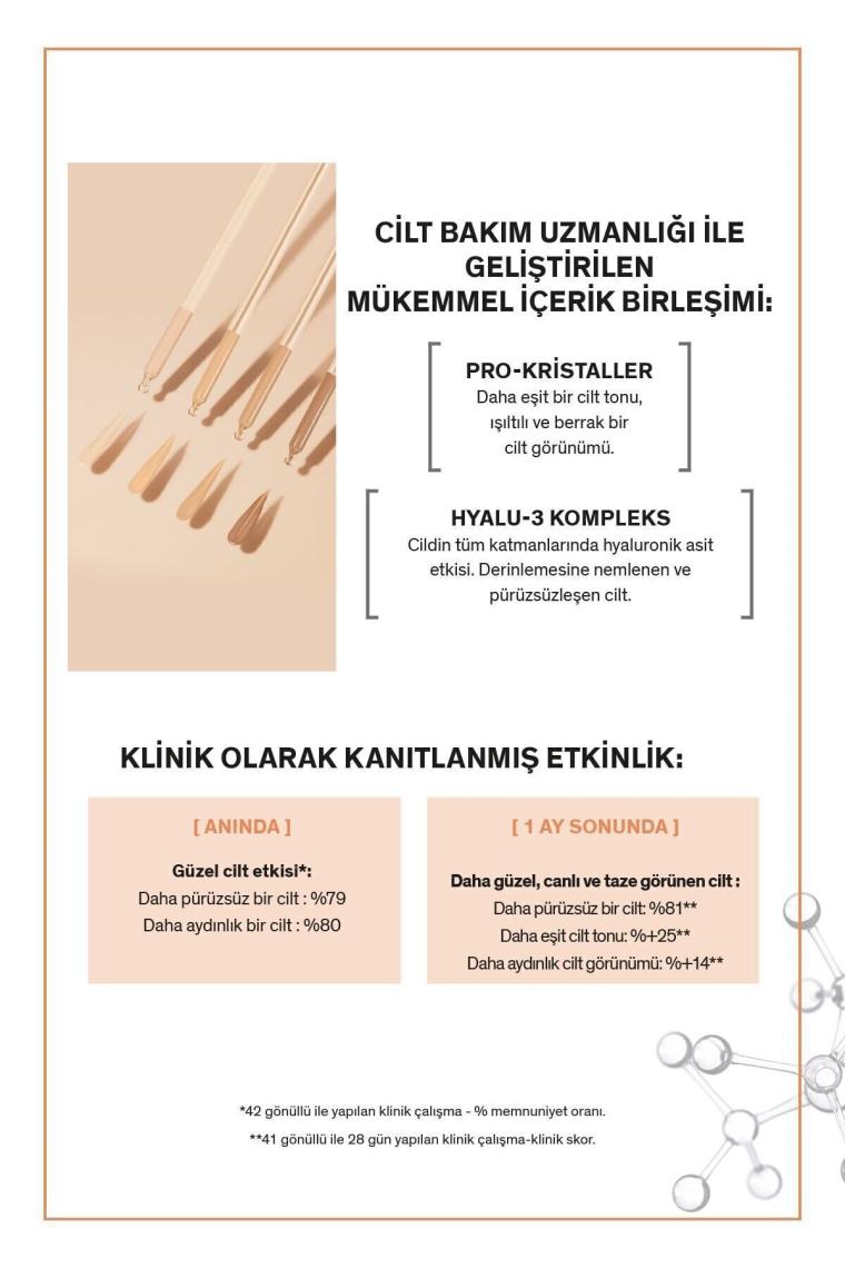 Teint Perfect Nude Beige / 2 Mükemmel Cilt Dokusu Sağlayan, Aydınlatıcı Fluid Fondöten