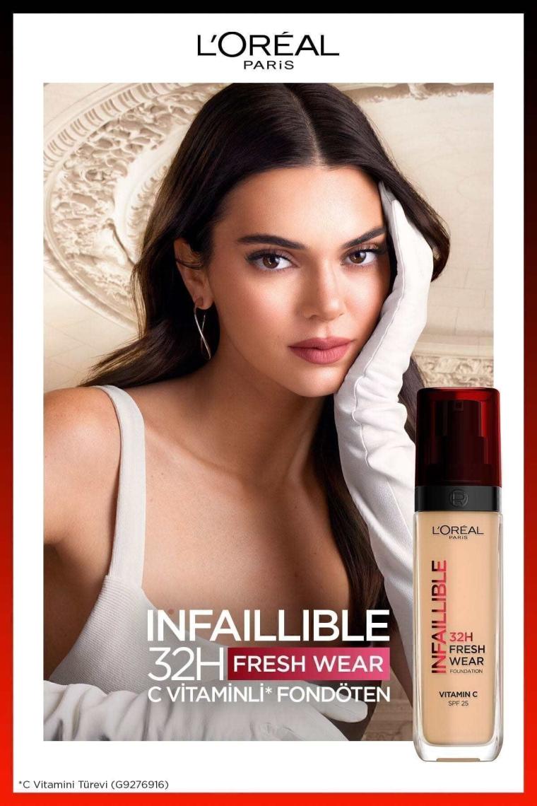 Loreal Paris Infaillible 32H Fresh Wear C Vitaminli Fondöten 125 Natural Rose